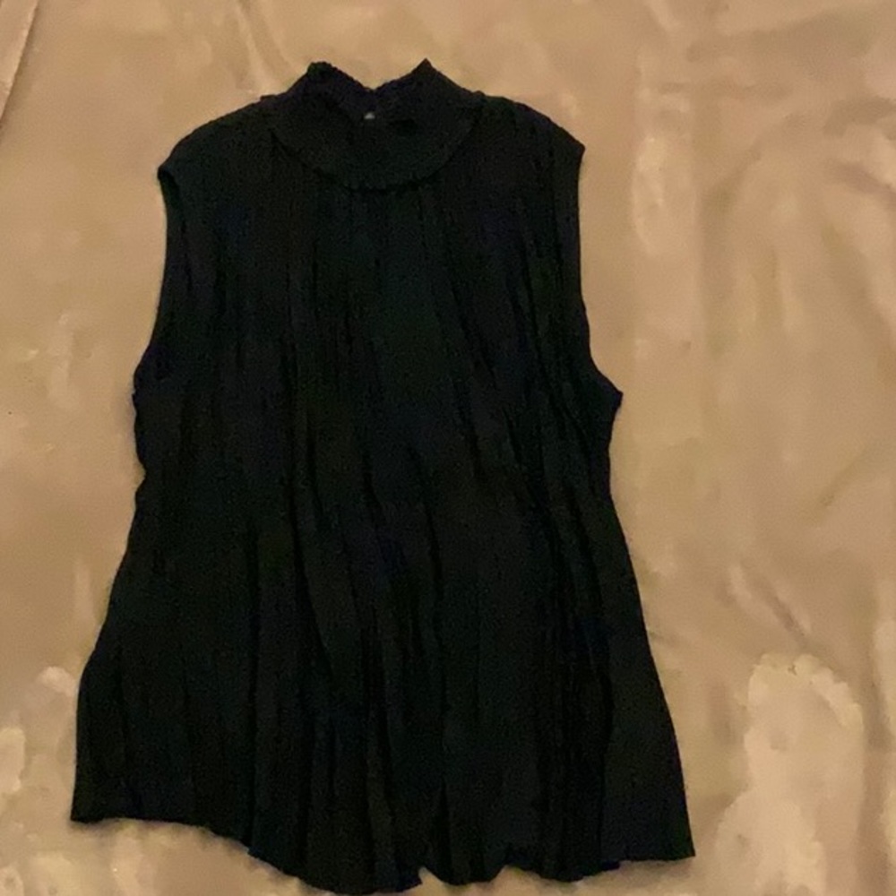 Black mesh blouse